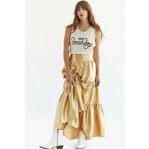 Free People Moonbeam Tiered Maxi Skirt, Size M (GUC)